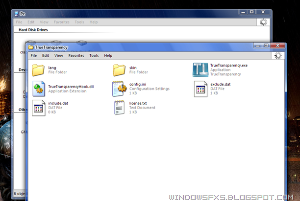 true transparency windows 10